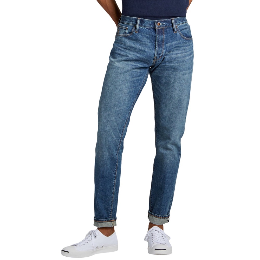 Todd Snyder Men's Slim Jeans in Medium Blue Wash